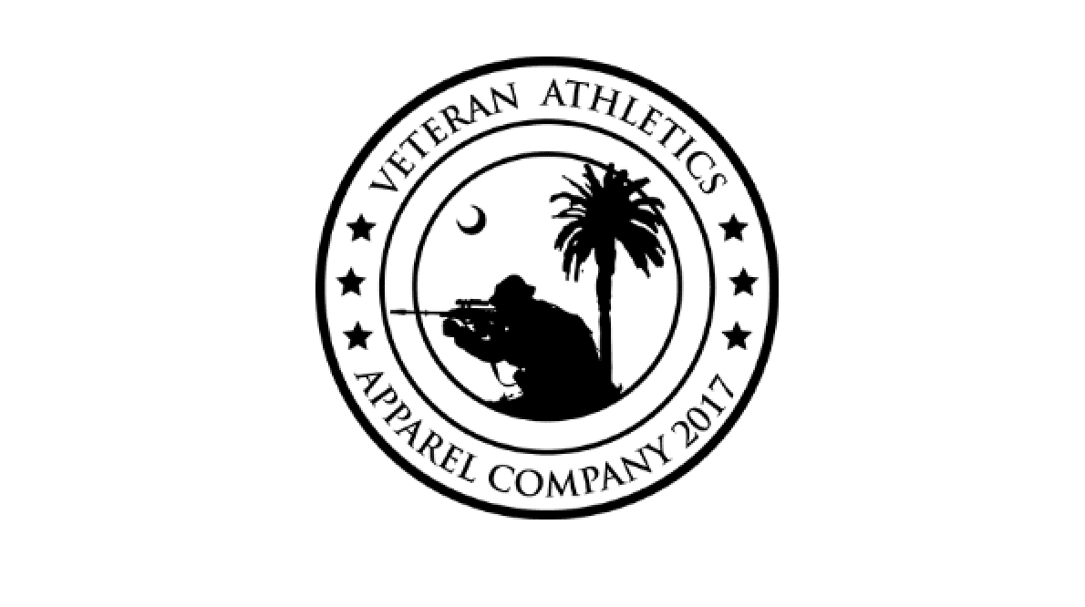 Veteran athletics apparel company logo